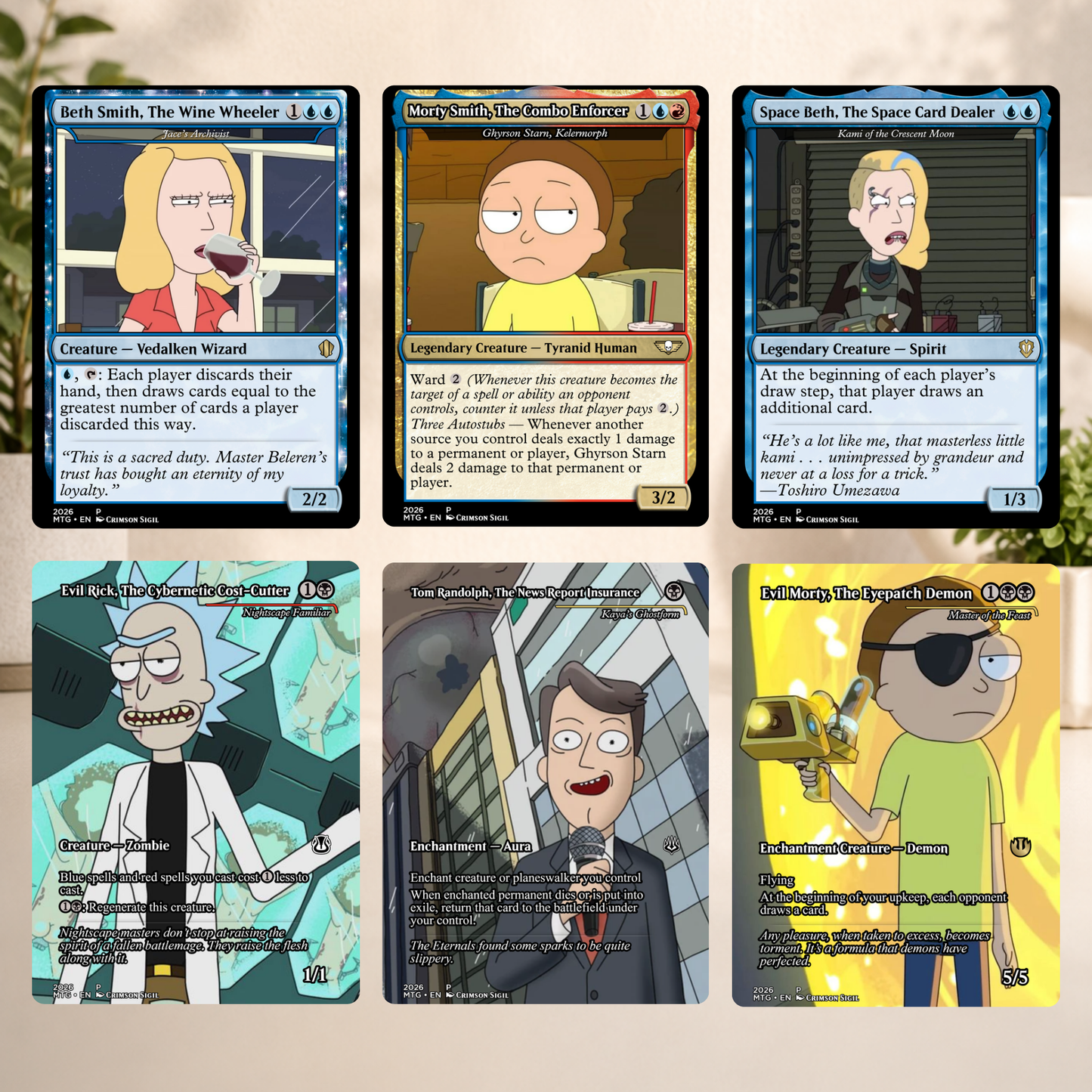 Rick and Morty MTG Proxy Commander Deck