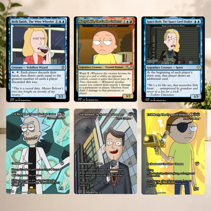 Rick and Morty MTG Proxy Commander Deck