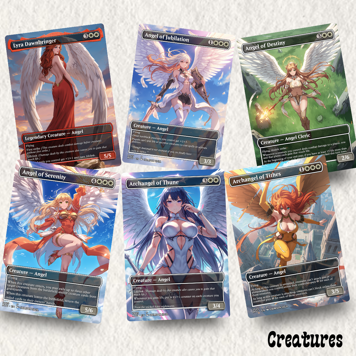 Extra Combat Angels MTG Proxy Commander Deck