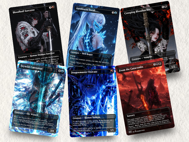 Sword Girl MTG Proxy Commander Deck