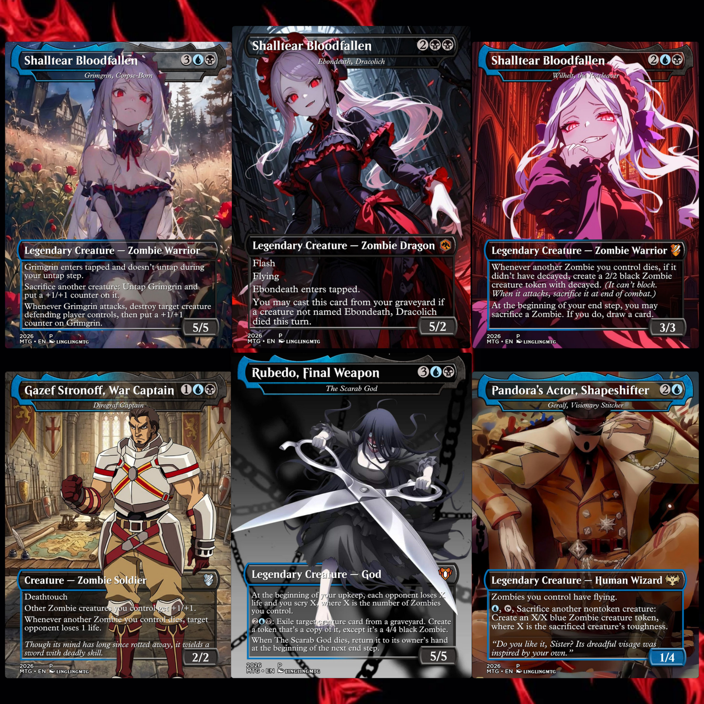 OverLord MTG Proxy Commander Deck