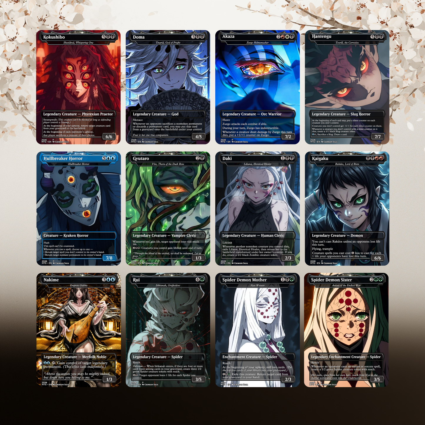 Demon Slayer Dominion MTG Proxy Commander Deck