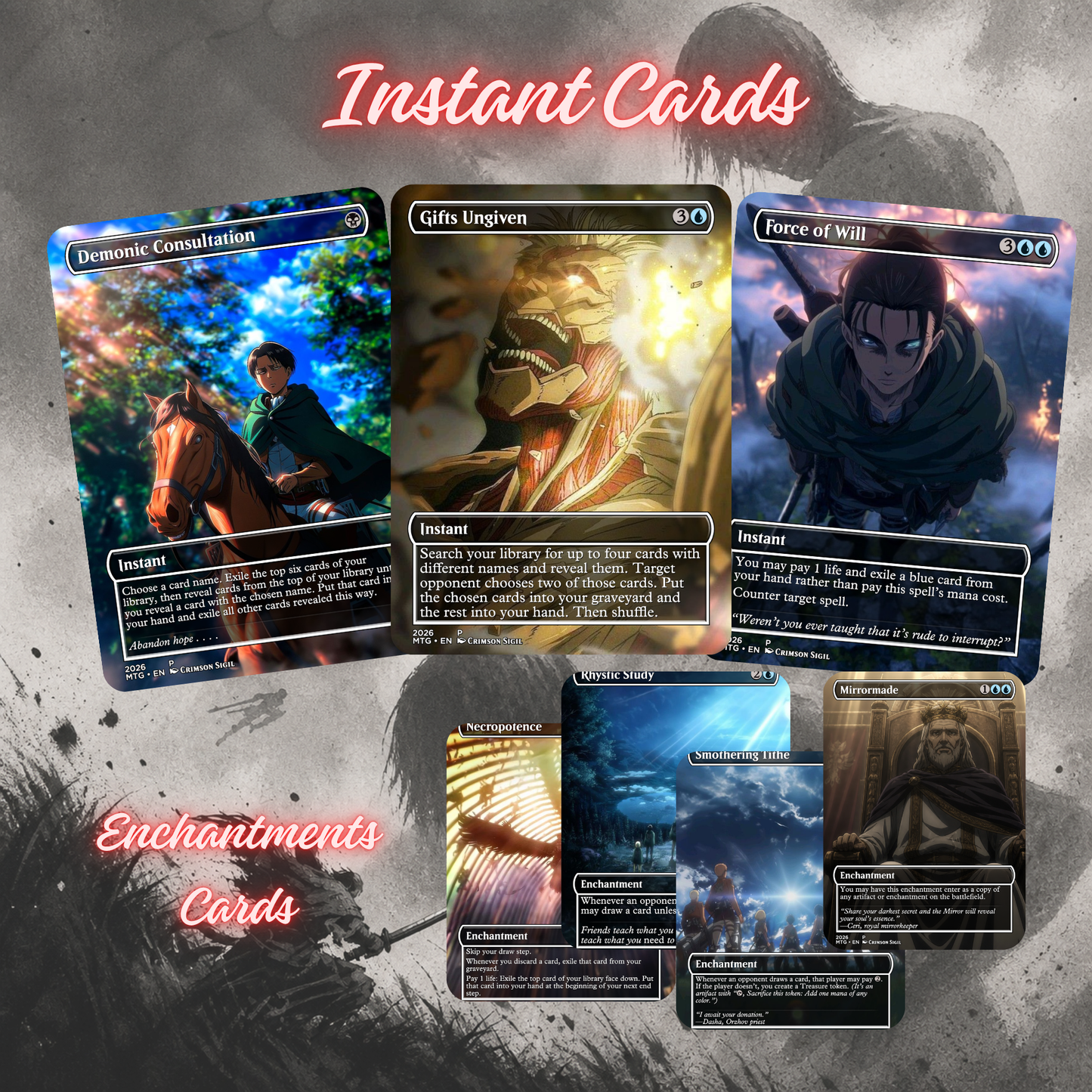 Attack on Titan MTG Proxy Commander Deck