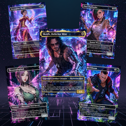 Cyberpunk MTG Proxy Commander Deck