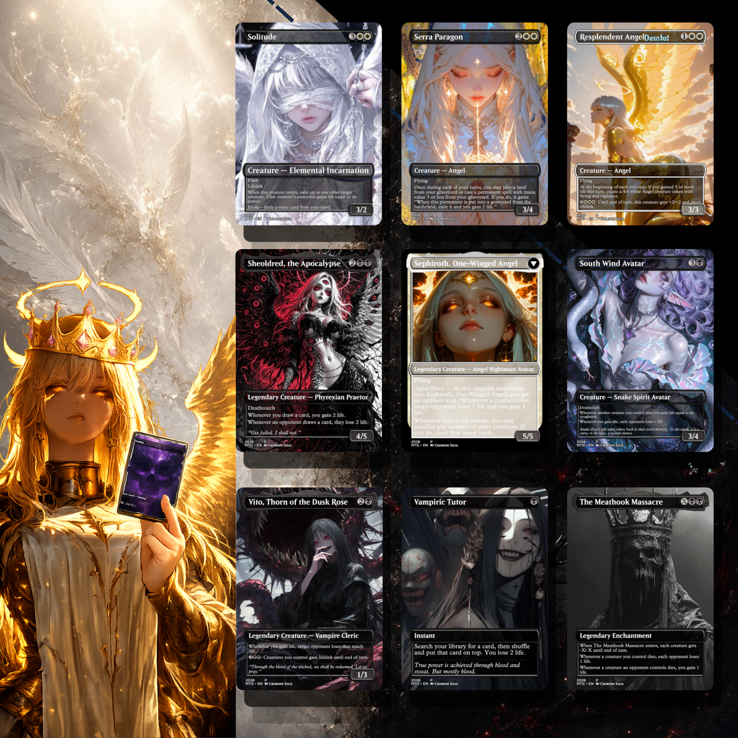 Heaven & Hell MTG Proxy Commander Deck