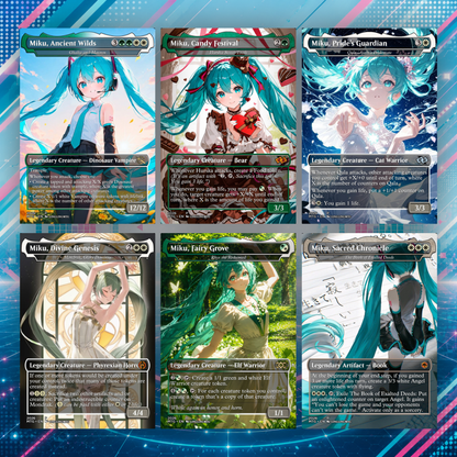 Hatsune Miku MTG Proxy Commander Deck