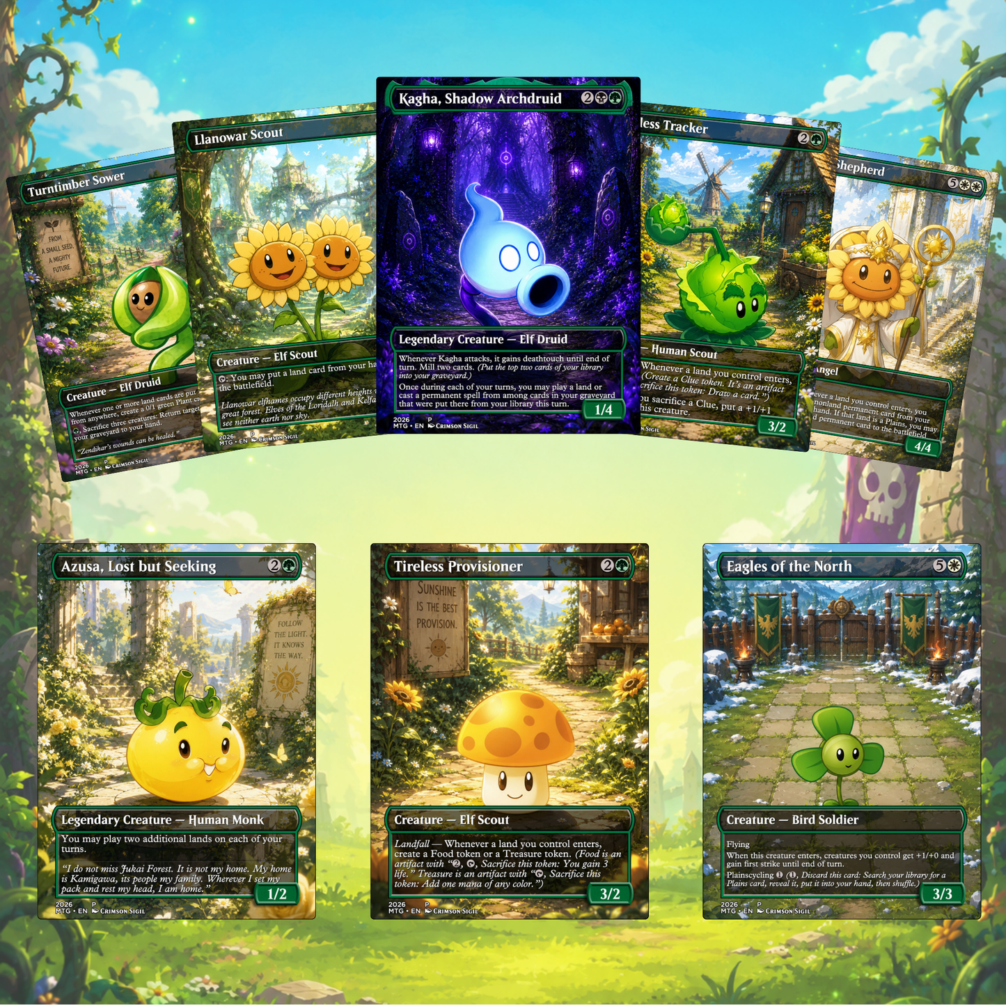 Plants & Zombies MTG Proxy Commander Deck