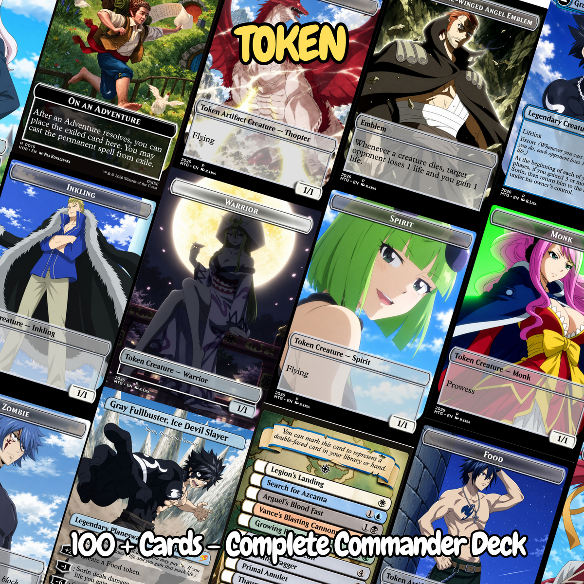 Fairy Tail MTG Proxy Commander Deck