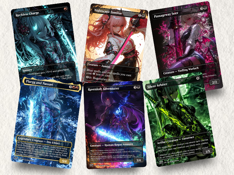 Sword Girl MTG Proxy Commander Deck