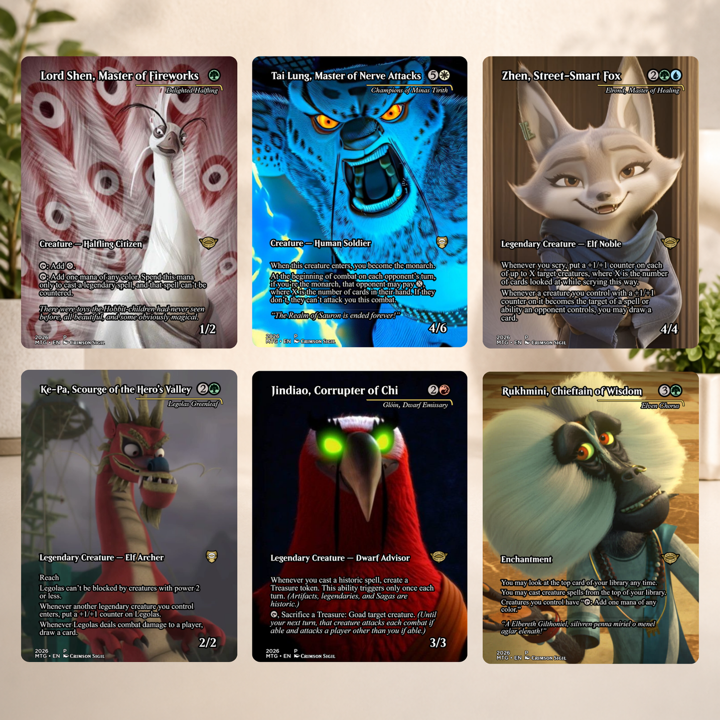 Kung Fu Panda MTG Proxy Commander Deck