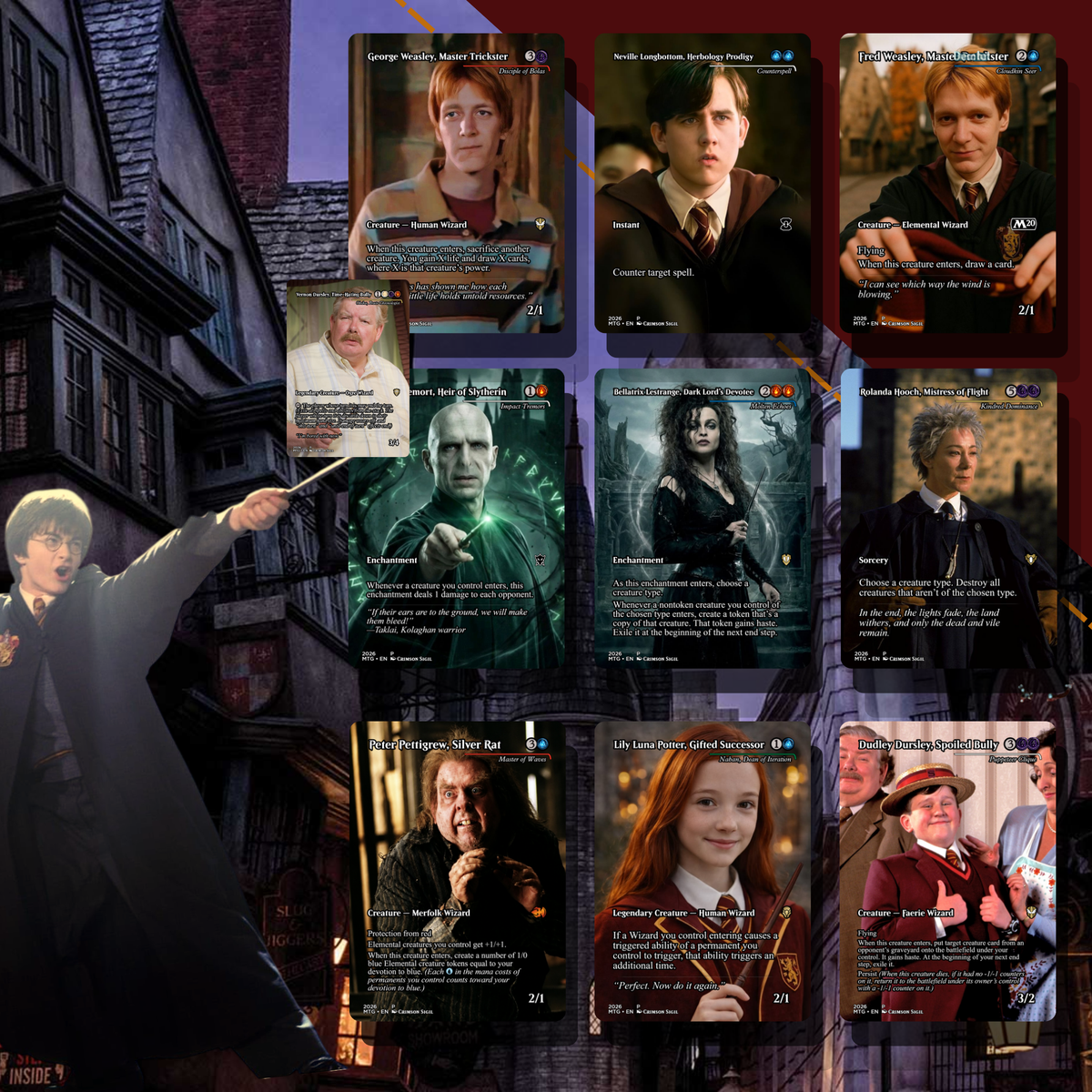 Harry Potter MTG Proxy Commander Deck