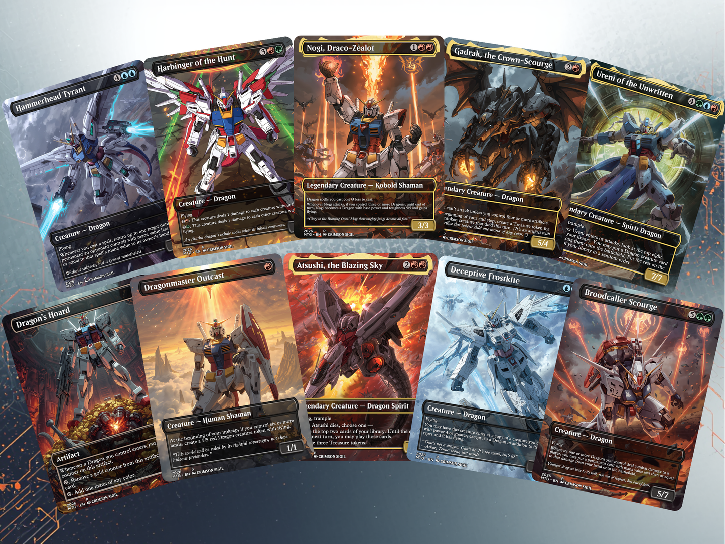 Gundam MTG Proxy Commander Deck