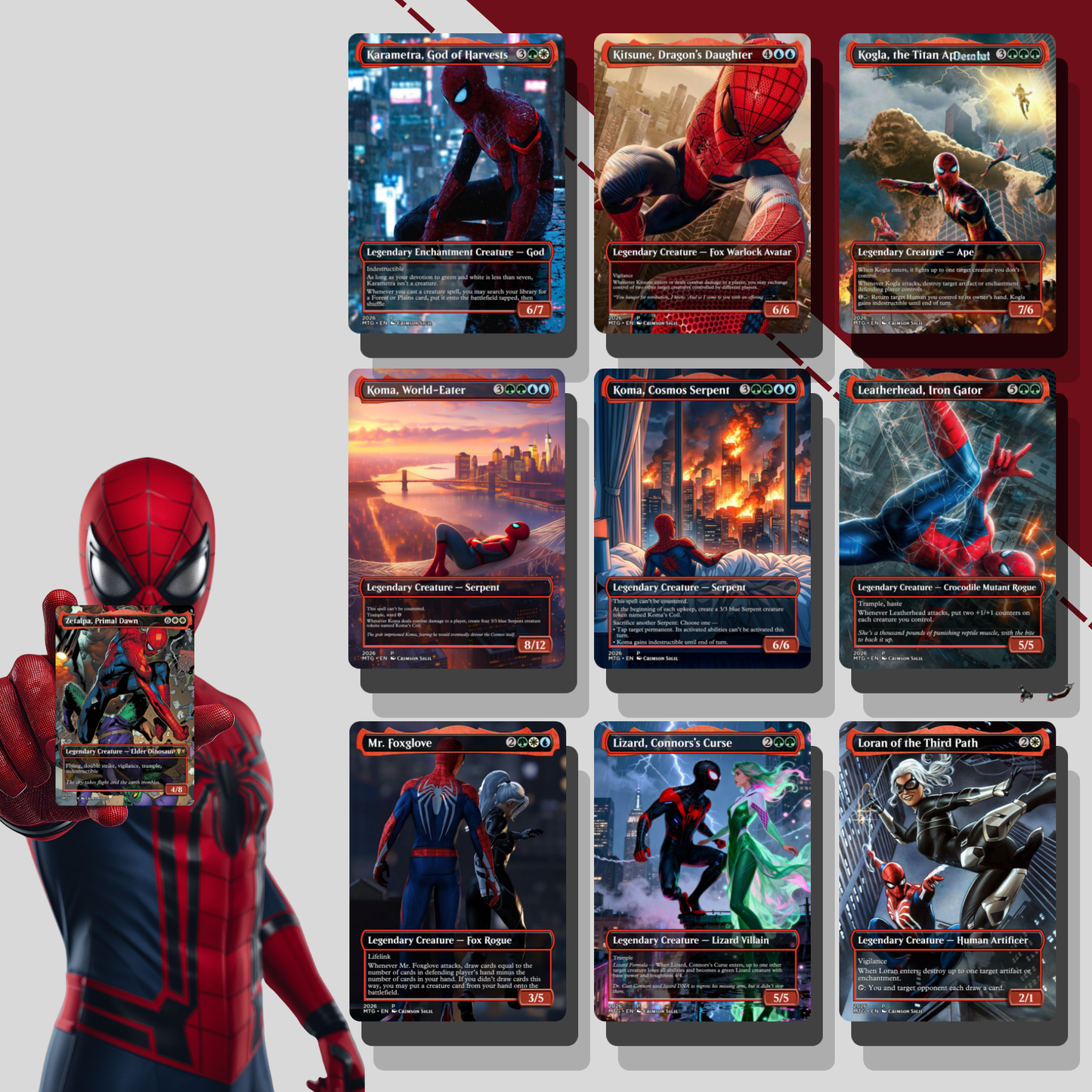 Spider-Man MTG Proxy Commander Deck