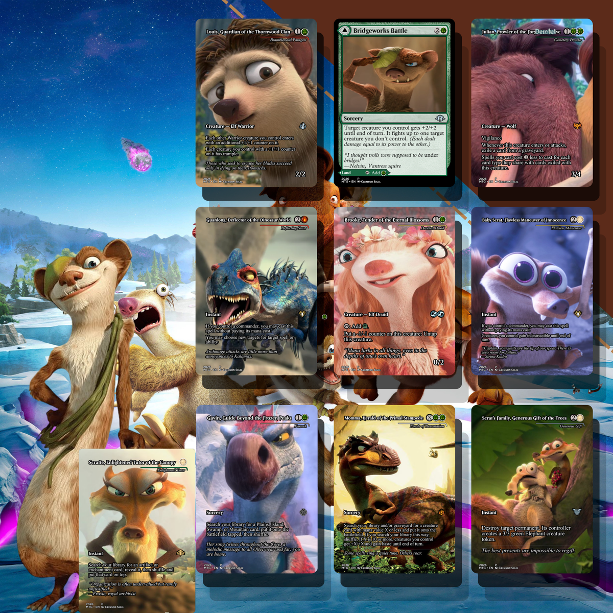 Ice Age MTG Proxy Commander Deck