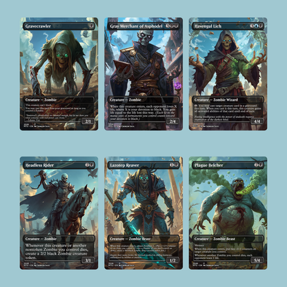 Zombie Tribal MTG Proxy Commander Deck