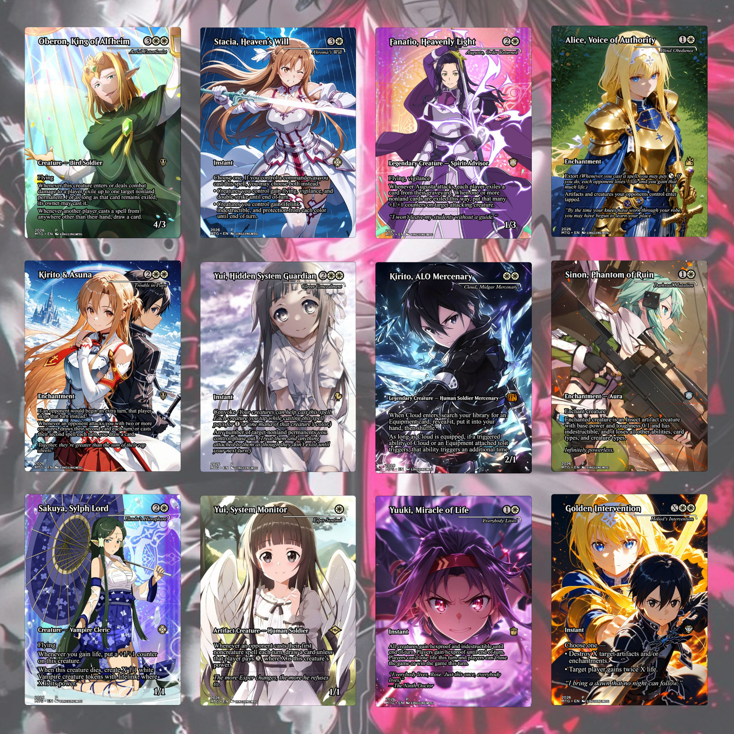 Sword Art Online MTG Proxy Commander Deck
