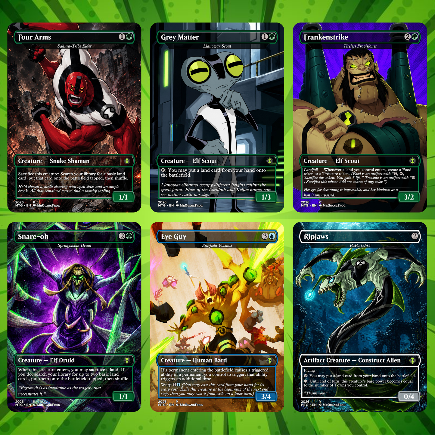 Ben10 MTG Proxy Commander Deck