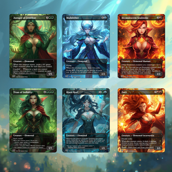 Arcane Elemental Nexus MTG Proxy Commander Deck