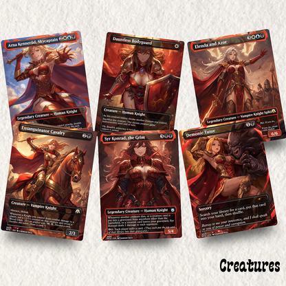 Knight Tribal MTG Proxy Commander Deck