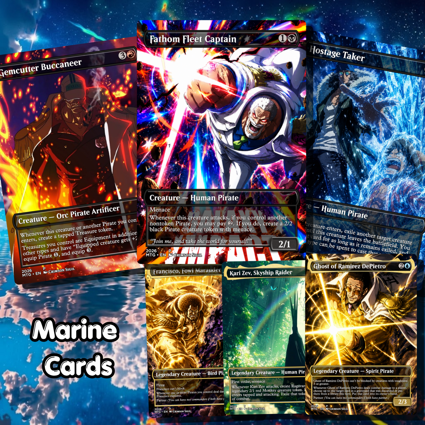 King of Sea MTG Proxy Commander Deck