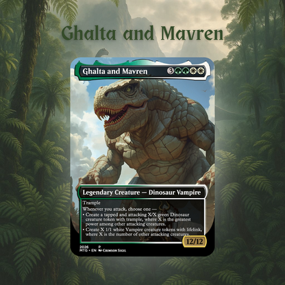 Pantlaza Dinosaurs MTG Proxy Commander Deck
