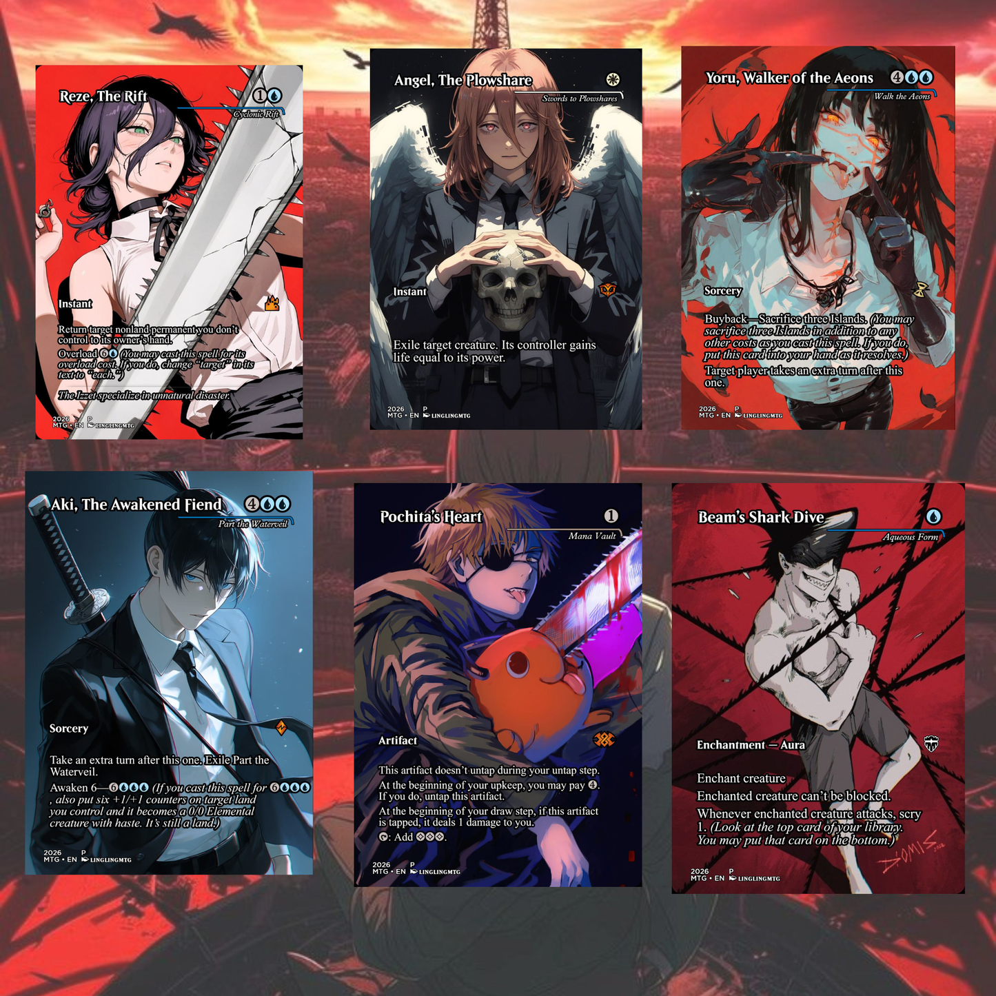 Chainsaw Man MTG Proxy Commander Deck