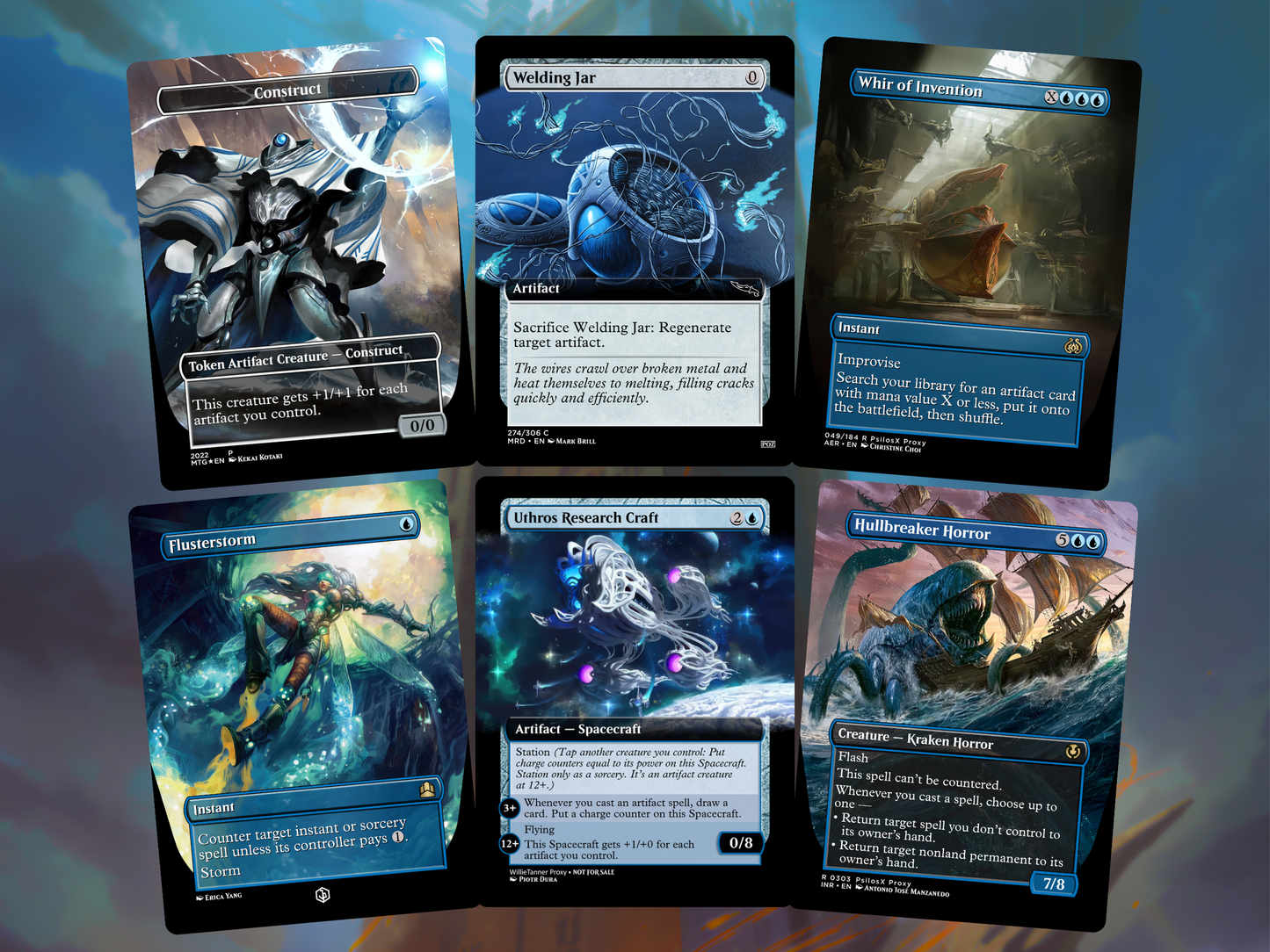 Urza Poly Kraken MTG Proxy Commander Deck