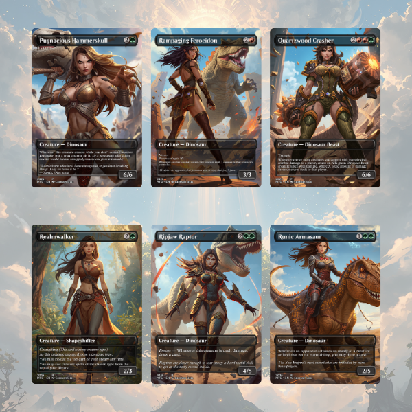 Dinosaurs MTG Proxy Commander Deck