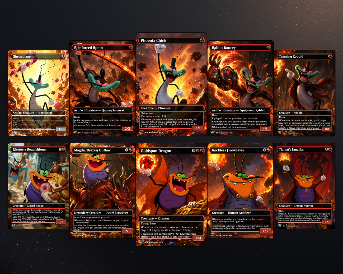 Blue Cat Chaos MTG Proxy Commander Deck