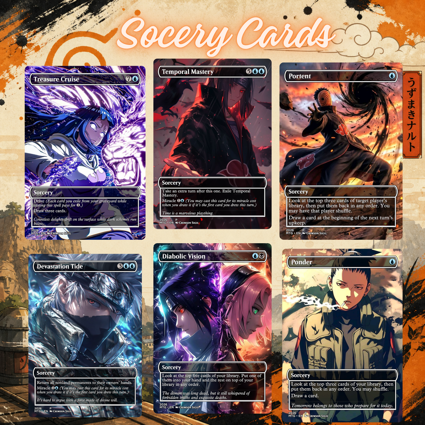 Naruto  MTG Proxy Commander Deck