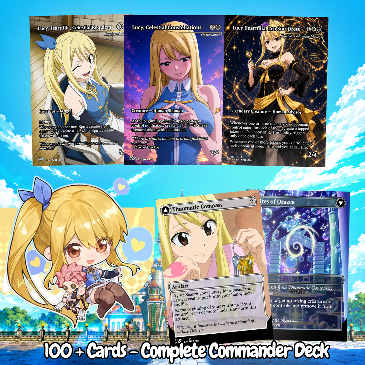 Fairy Tail MTG Proxy Commander Deck