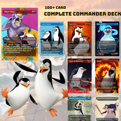 Penguins of Madagascar MTG Proxy Commander Deck