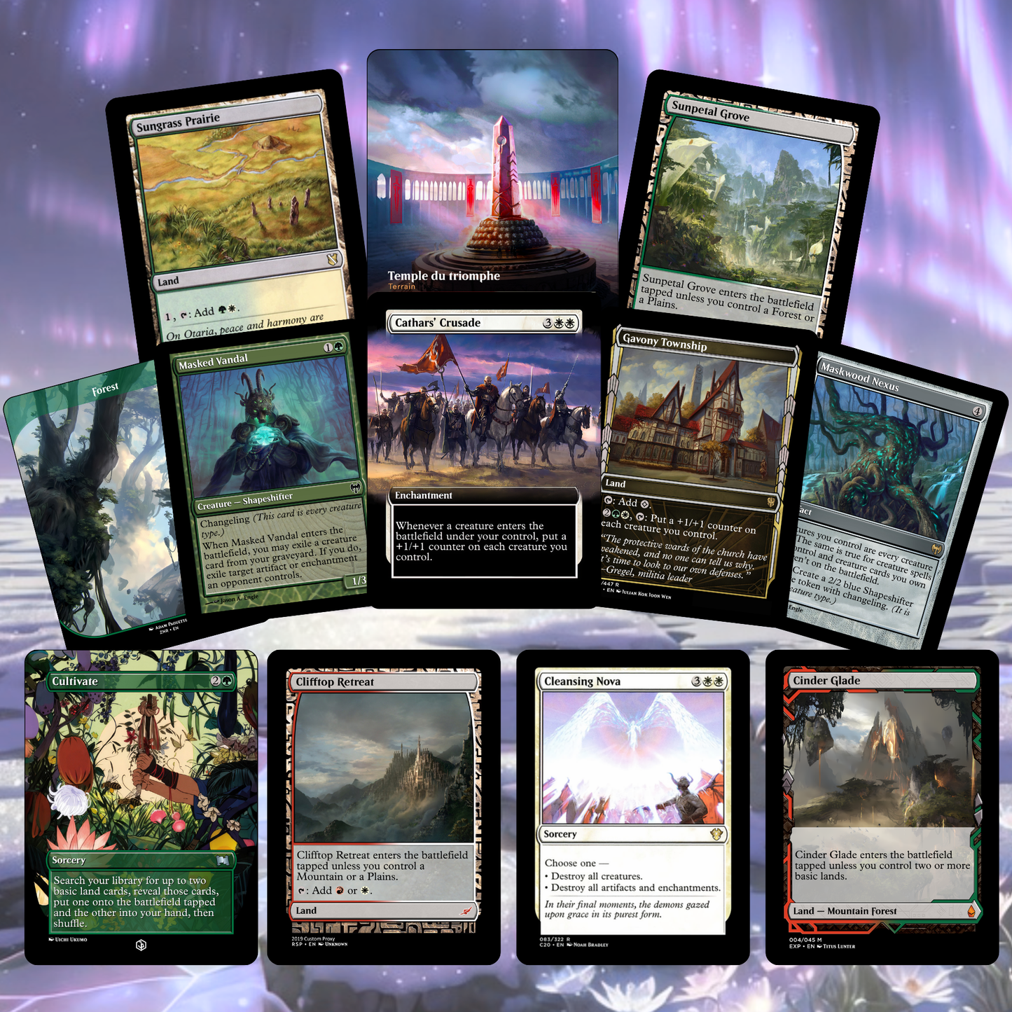 Twin Paws Alliance MTG Proxy Commander Deck