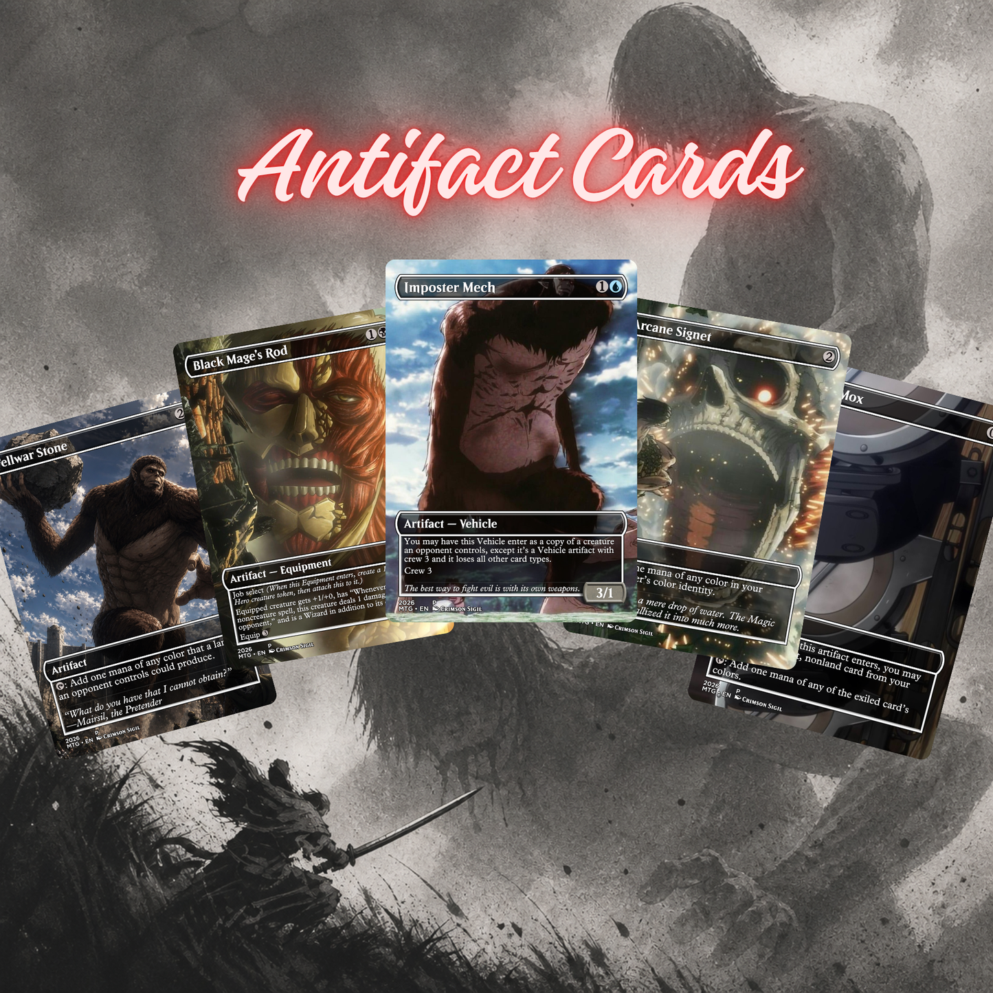 Attack on Titan MTG Proxy Commander Deck