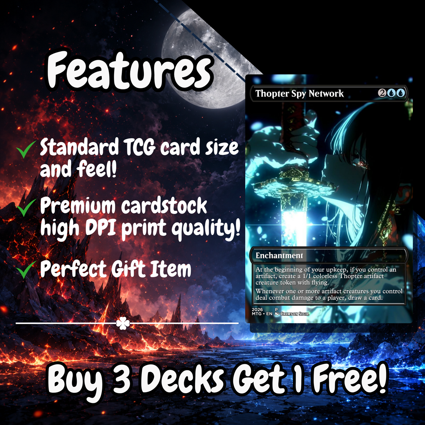 Blade Maiden MTG Proxy Commander Deck