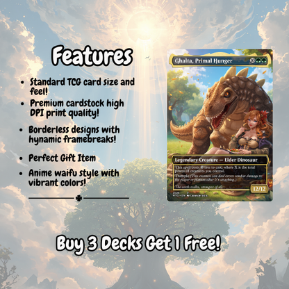 Dinosaurs MTG Proxy Commander Deck
