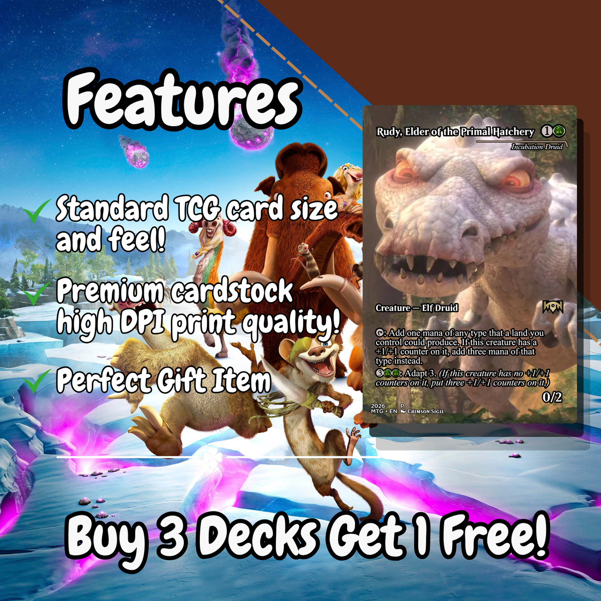 Ice Age MTG Proxy Commander Deck