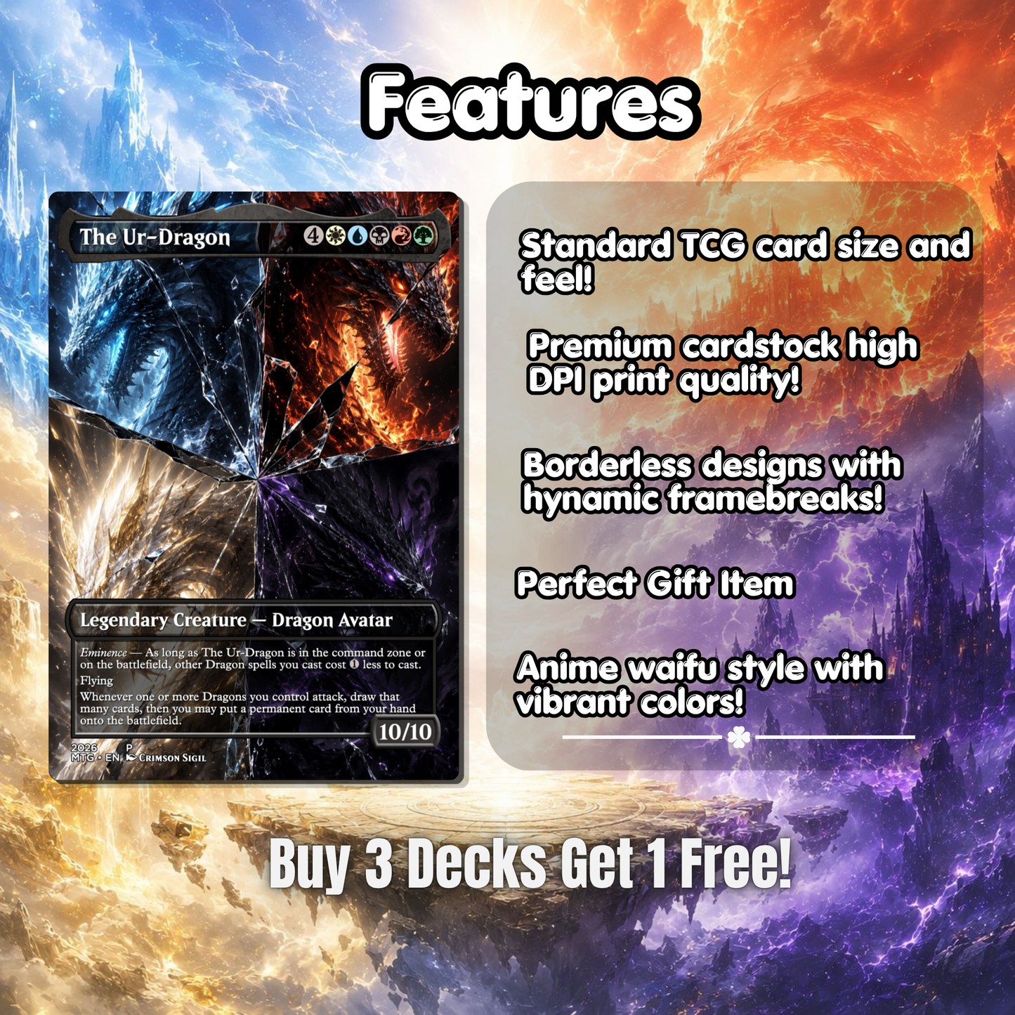 Dragon Kingdom MTG Proxy Commander Deck