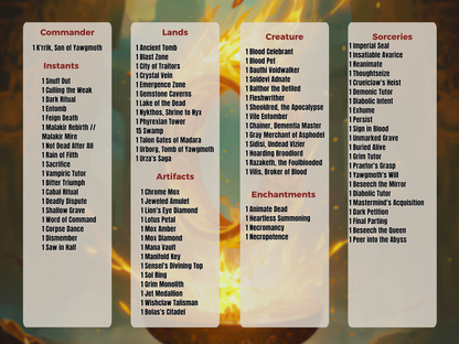 A Faster Krrik Storm MTG Proxy Commander Deck