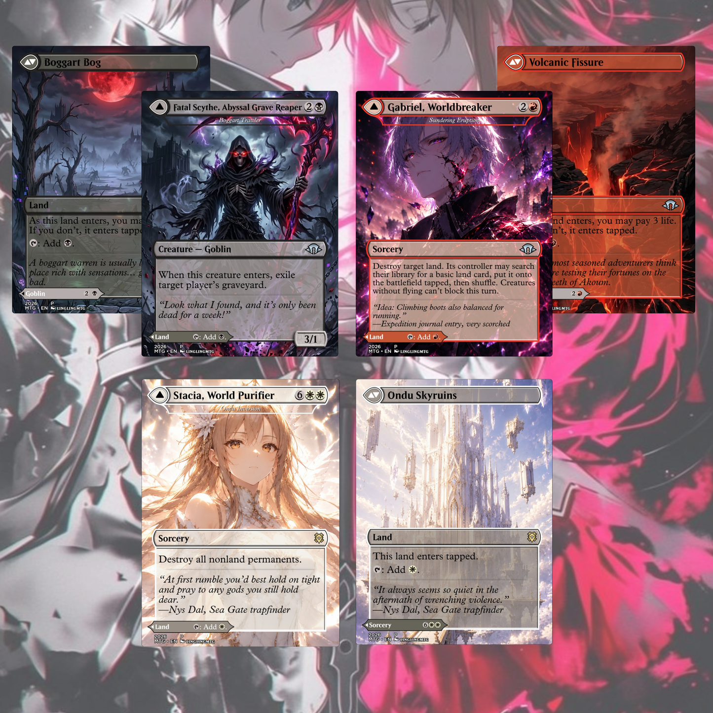 Sword Art Online MTG Proxy Commander Deck
