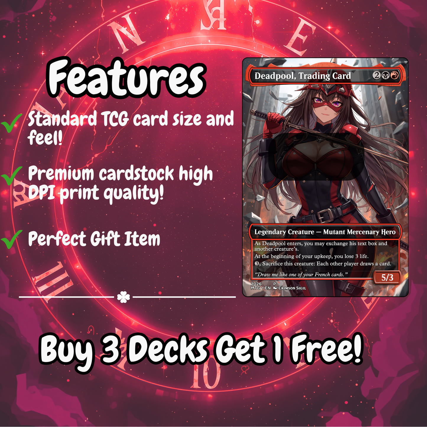 Arcane Realm MTG Proxy Commander Deck