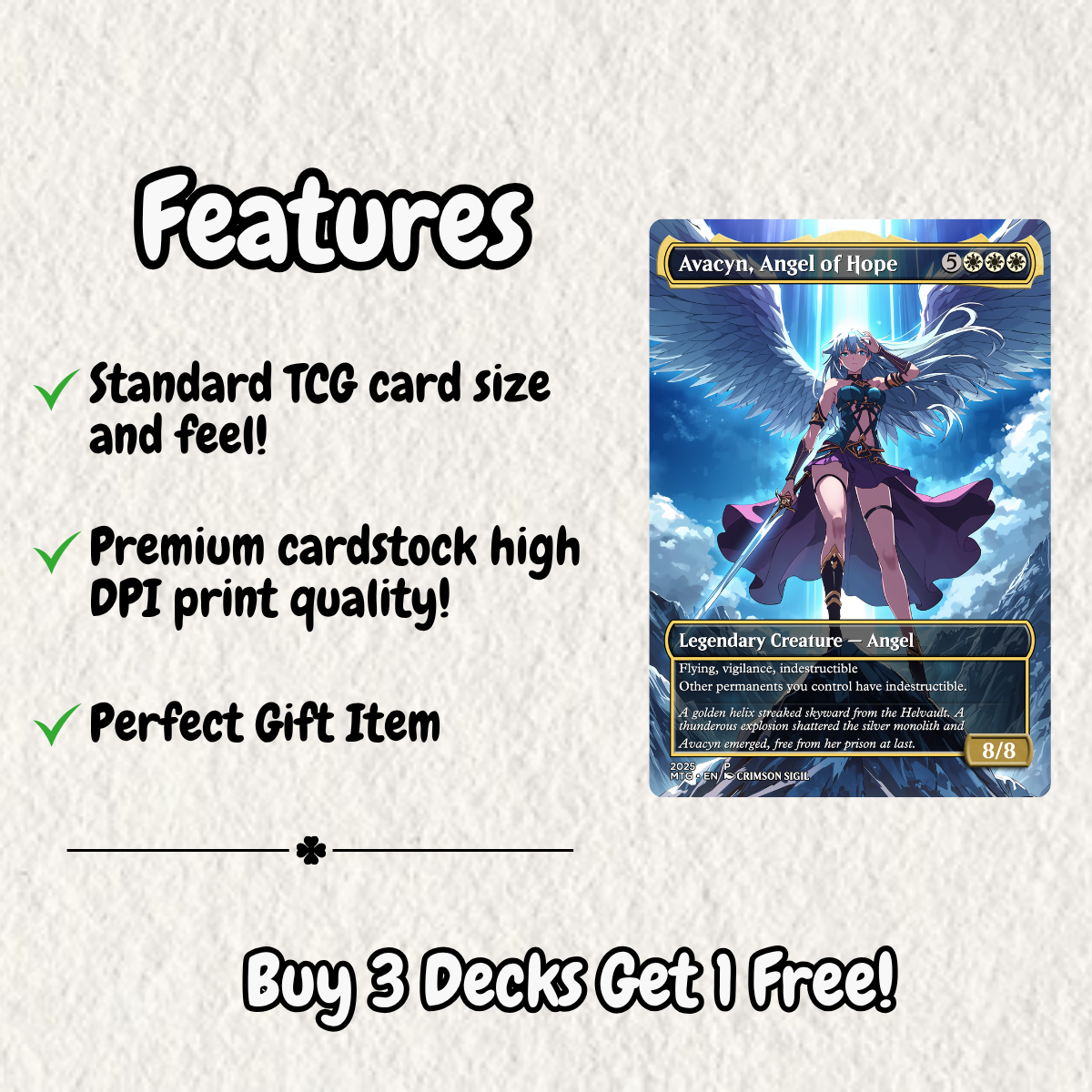 Extra Combat Angels MTG Proxy Commander Deck