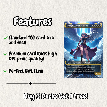 Extra Combat Angels MTG Proxy Commander Deck