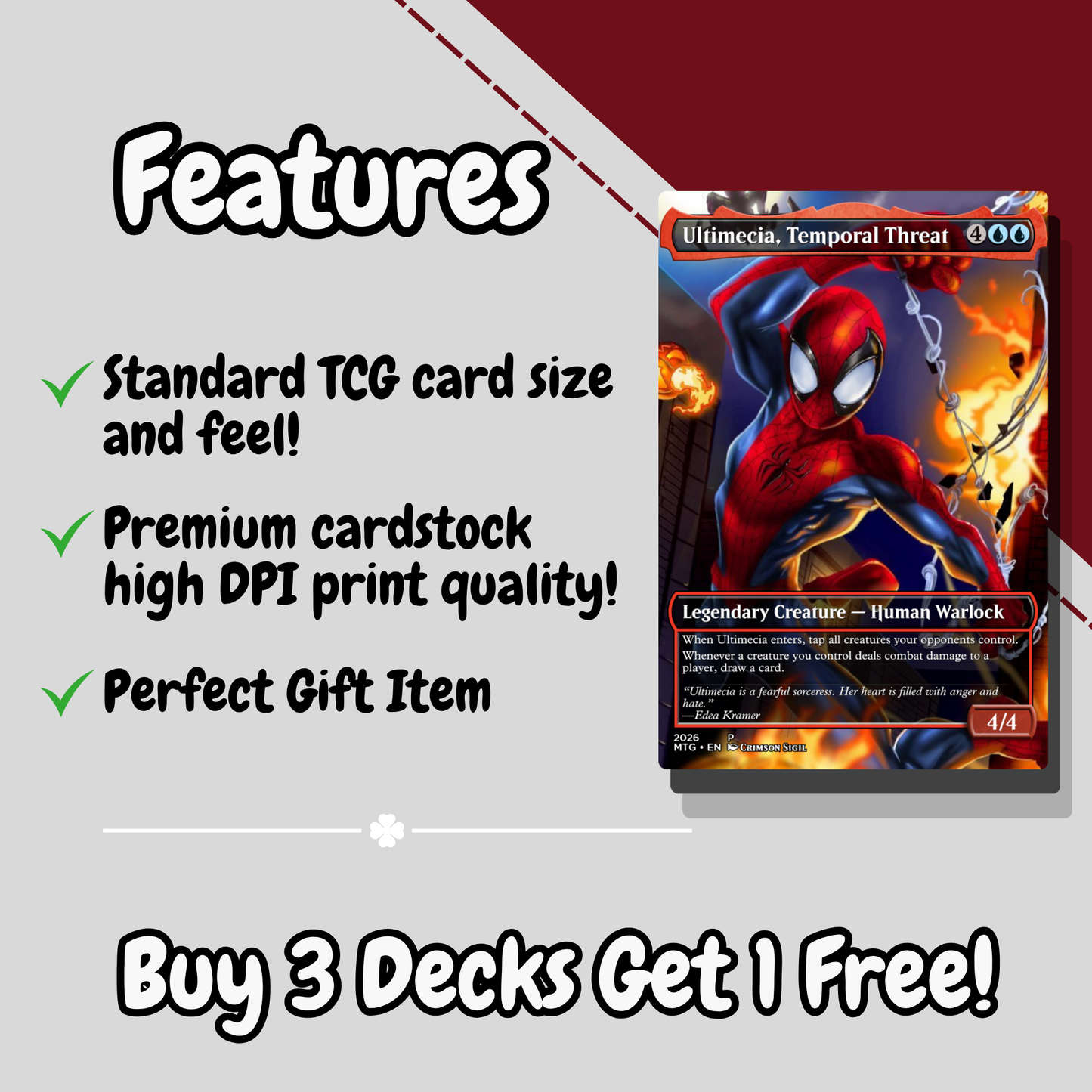 Spider-Man MTG Proxy Commander Deck