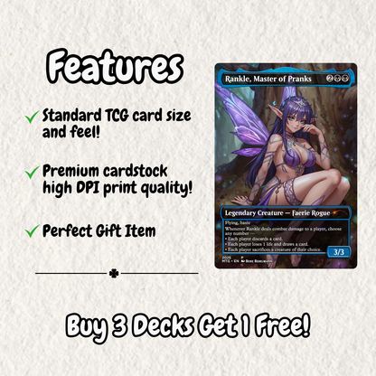 Alela Fearies MTG Proxy Commander Deck