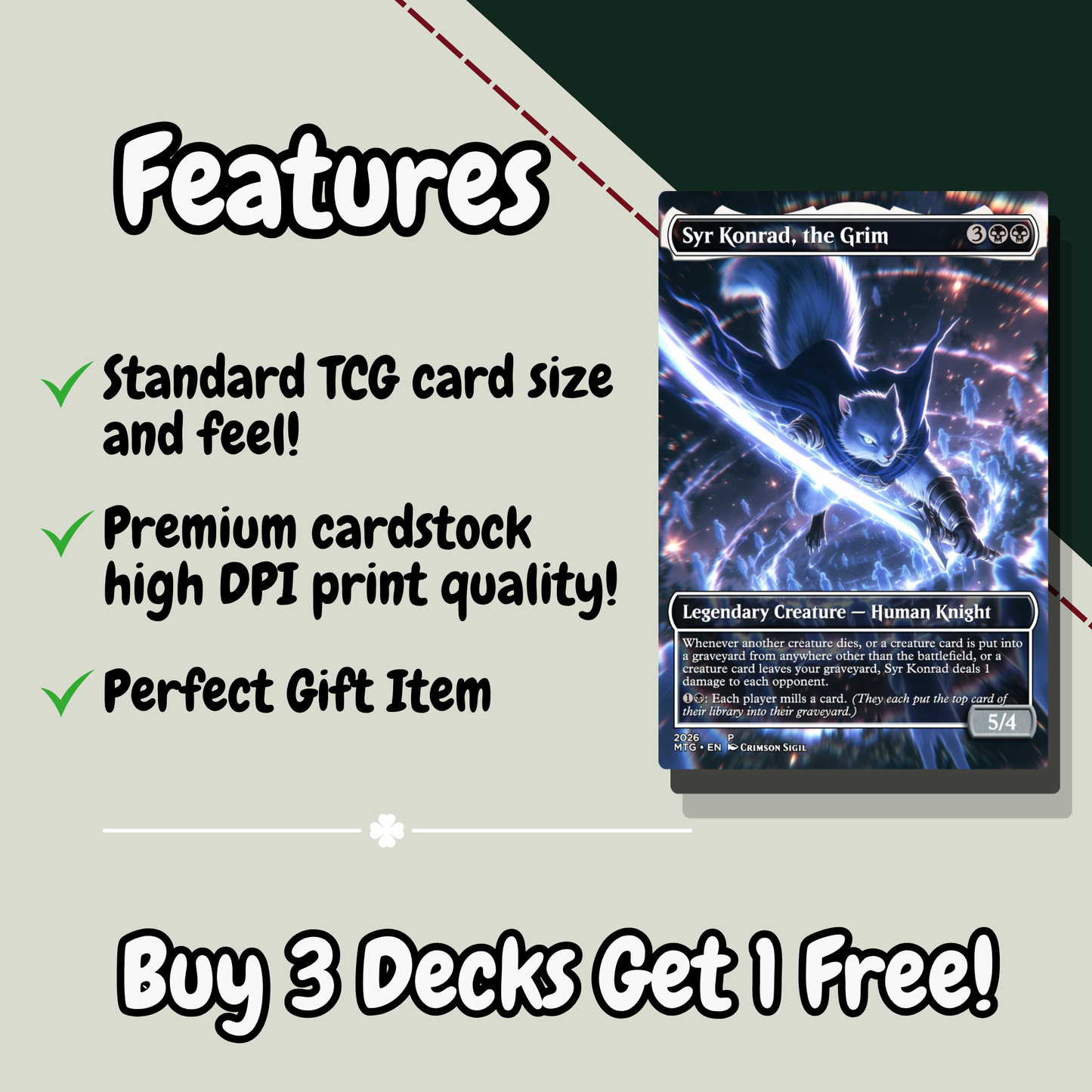 Squirrel Sovereign MTG Proxy Commander Deck