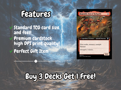 Rograkh Silas Storm Combo MTG Proxy Commander Deck