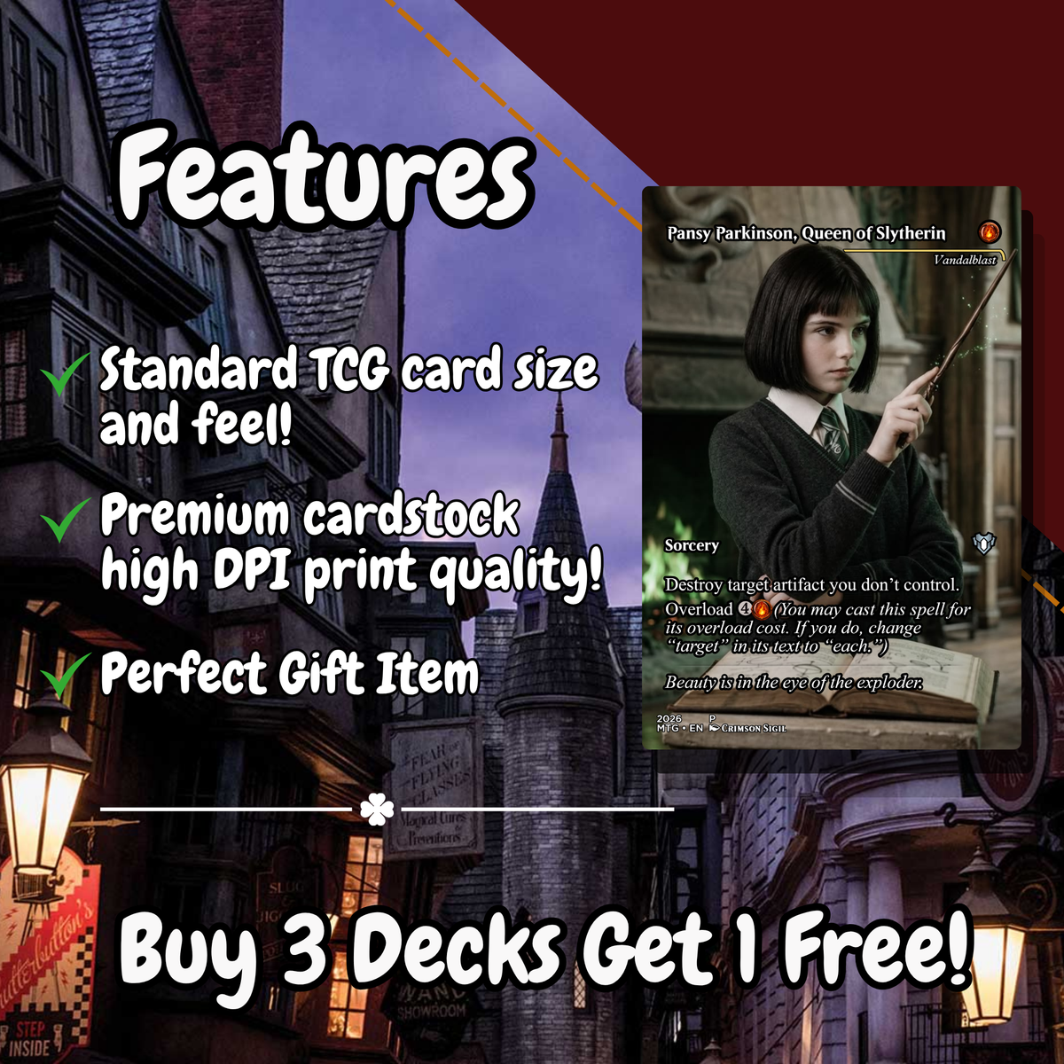 Harry Potter MTG Proxy Commander Deck
