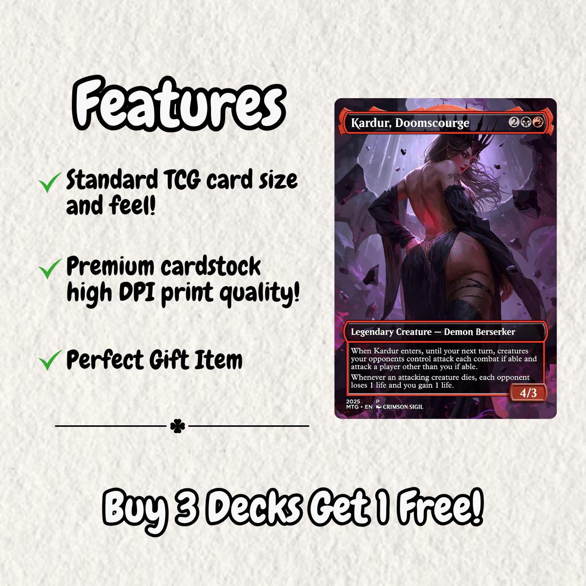 Curse Tribal MTG Proxy Commander Deck