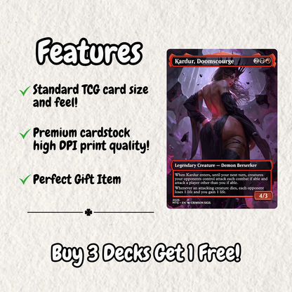 Curse Tribal MTG Proxy Commander Deck